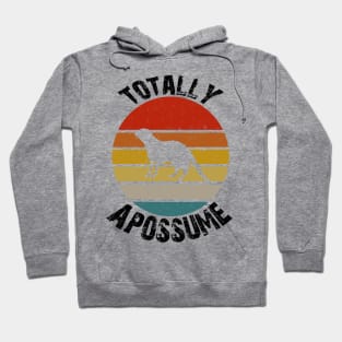 Totally Apossume, opossum vintage design Hoodie